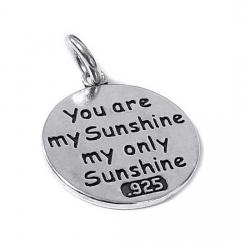 Pandantiv argint 925 soare You are my Sunshine [1]